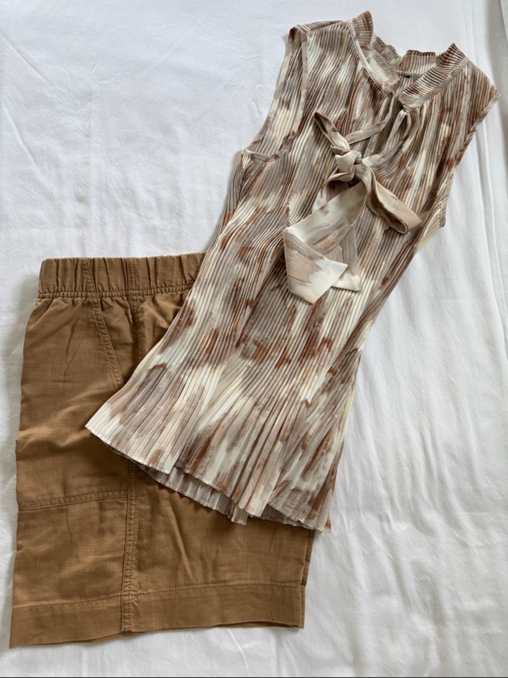 Shorts and Top Set in light brown